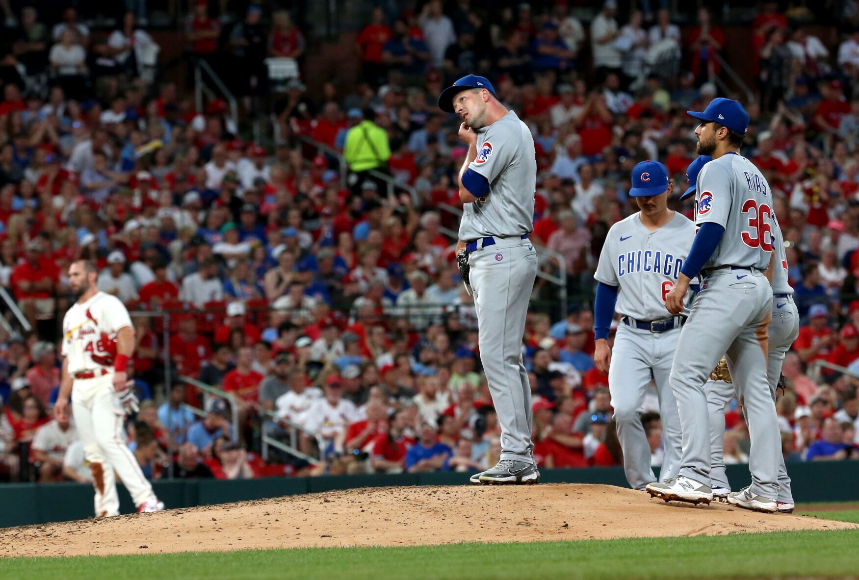 St. Louis Cardinals face Chicago Cubs